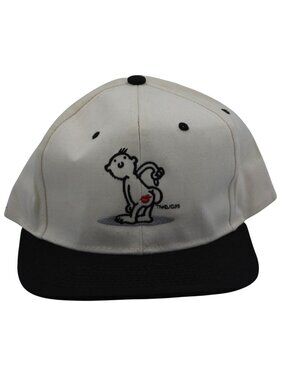 Vintage 90s Jim Benton Kiss My Butt Embroidered Head to Toe Snapback Hat